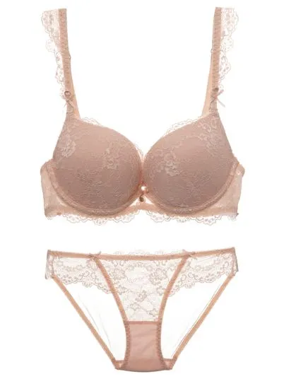 Gorgeous Lace Demi Cup Bra Set